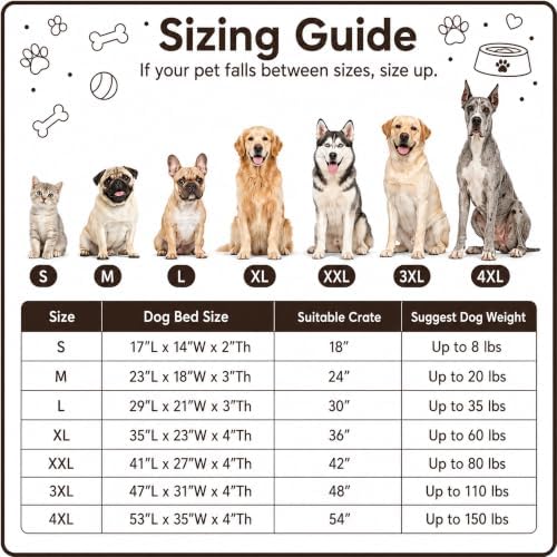 Dog Bed Medium Size, Plush Washable Pet Bed Mat, Dog Crate Bed 23"x 18" - Image 2