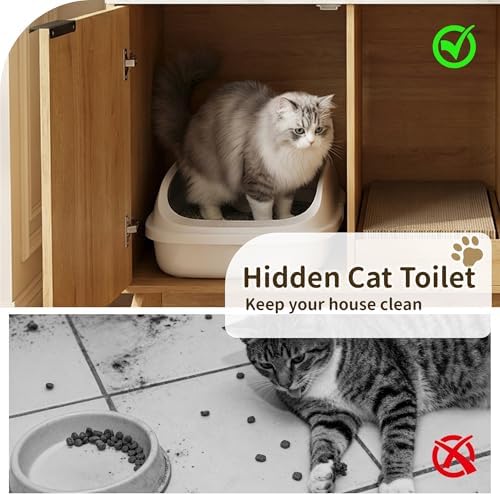 Double Cat Litter Box Enclosure - Image 5