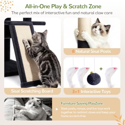 Globlazer 73in Corner Stable Cat Tree - Image 6