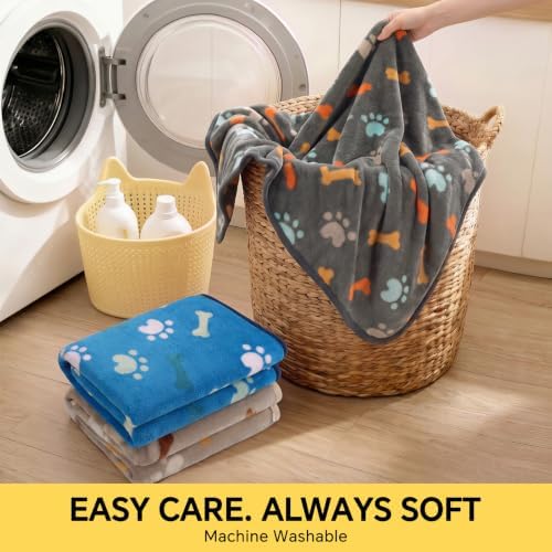 Luciphia 3 Pack Cute Dog Blankets Soft Fleece - Image 7