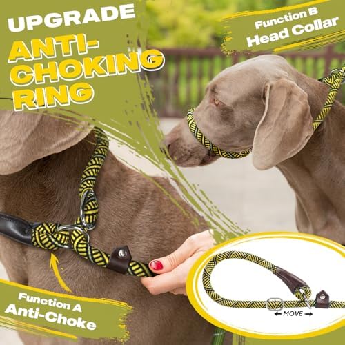 Fida Durable Slip Lead Dog Leash, 6 FT x 1/2" Dog Training Leash - Image 3