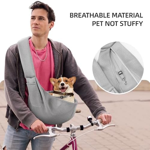 Dog and Cats Carrier Sling, Breathable Puppy Small Pet Carrier - Image 7