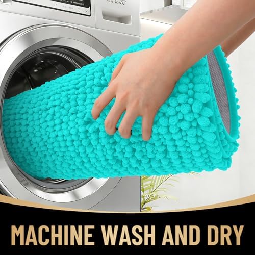 OLANLY Thick Chenille Bathroom Rugs 30x20, Soft Absorbent Bath Mat - Image 4