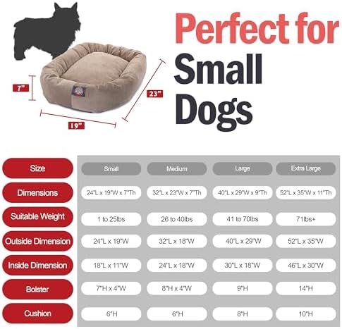 Majestic Pet 24 Inch Micro Velvet Calming Dog Bed Washable – Cozy Soft Round - Image 3