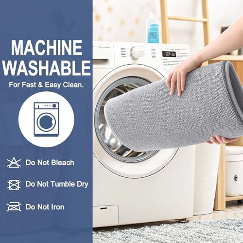 OLANLY Thick Memory Foam Bathroom Rugs 30x20, Soft Absorbent Bath Mat - Image 6