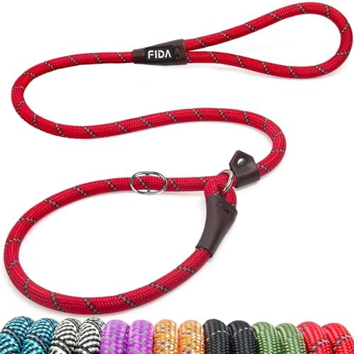 Fida Durable Slip Lead Dog Leash, 4 FT x 1/2" Dog Training Leash by Fida