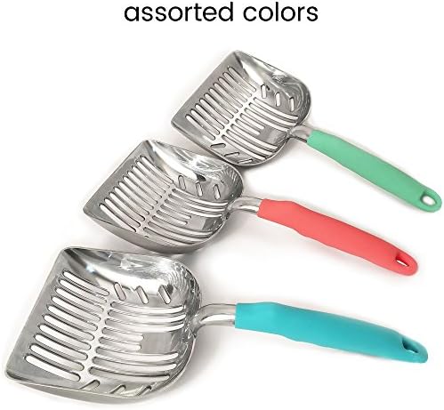 DuraScoop® Premium Multicat Cat Litter Scoop | Solid Metal | Litter Box Tray - Image 5