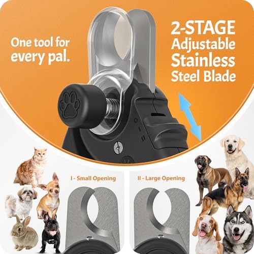 Pawsibility Pet Nail Clipper PRO 2026 -​​ ​​Quick-Vision LED Light | 2-Stage - Image 3