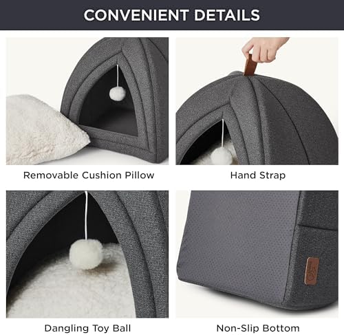 Bedsure 2in1 Cat Beds for Indoor Cats Cave for Kitten - Image 6