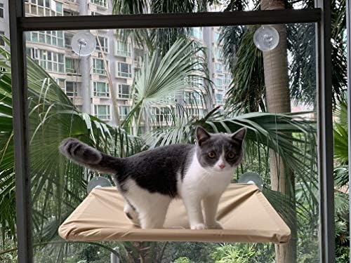 Cat Window Perch, Cat Hammock Window Seat Bed Space Saving Design 360° Sunbath - Image 6