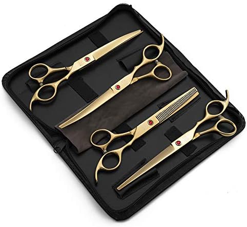 Moontay Professional 7" Dog Grooming Scissors Set 4PCS - Image 2