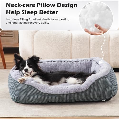 INVENHO Small Dog Bed Washable Orthopedic Calming Warming Durable Pet Bed - Image 3