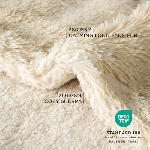 Bedsure Waterproof Dog Blanket for Small Dogs Cats Fluffy Faux Fur - Image 3