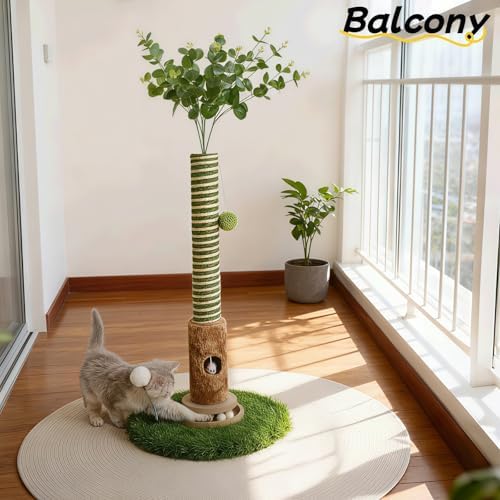 Cat Scratching Post, Two Tone Tall Sisal Scratch Pole - Image 3