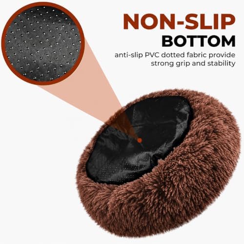 Whiskers & Friends Cat Beds for Indoor Cats & Small Dog, Fluffy Cat Bed - Image 4