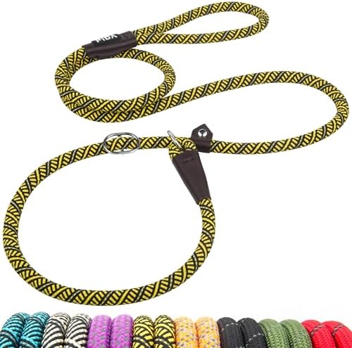 Fida Durable Slip Lead Dog Leash, 6 FT x 1/2" Dog Training Leash by Fida