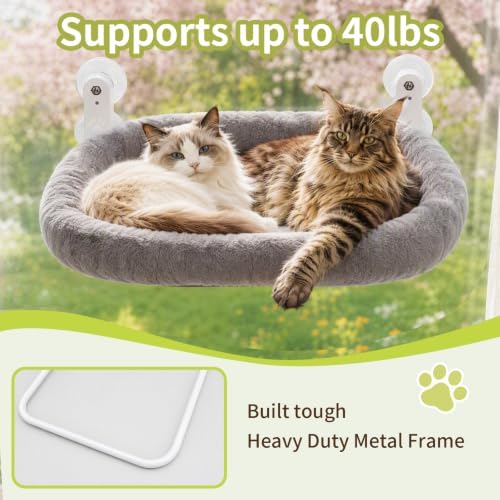 Foldable Cat Window Perch, Cordless Hammock - Image 5