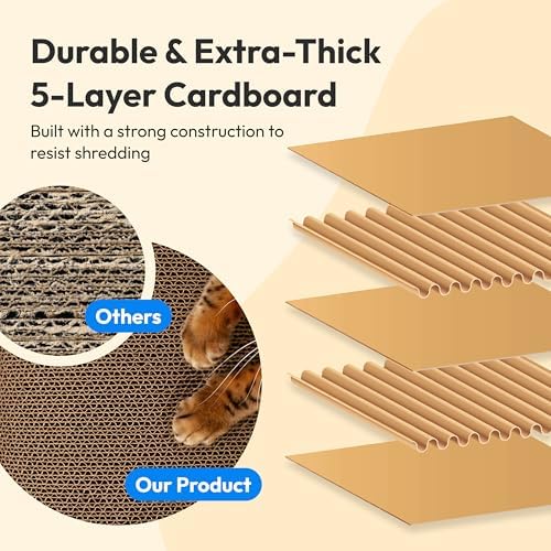 Cloud Lounge Cat Scratching Pad, Reversible Scratch Board - Image 4