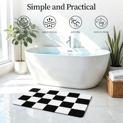 THMINS Extra Large Stone Bath Mat - Image 3