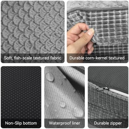 JOEJOY Orthopedic Dog Bed for Large Dogs, Egg-Crate Memory Foam Pet Bed - Image 5