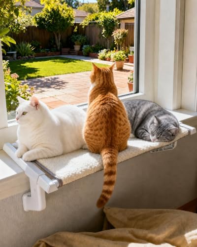 Upgraded Heavy Duty Cat Window Perch by NRYDEPET