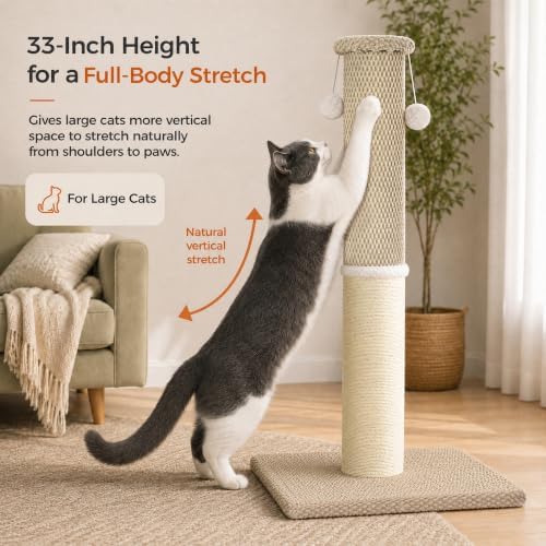 Made4Pets Tall Cat Scratching Post - Image 2