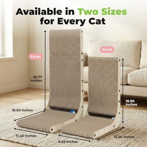Best Pet Supplies Catify L-Shaped Cardboard Cat Scratcher - Image 7