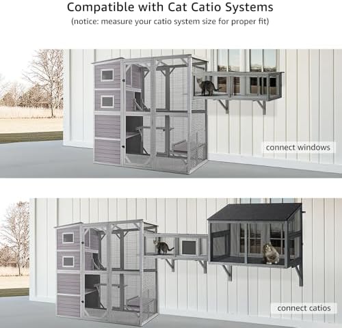 beeNbkks Outdoor Cat Tunnel, Extendable Passage Connect Home to Outdoor Cat - Image 2