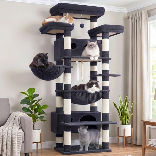 Gitelsnour Cat Tree, Big Condo & Hammock GCT030G - Image 2