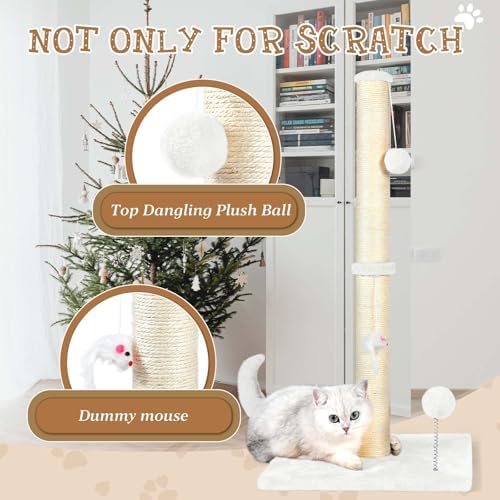 ANWA 32" Tall Sisal Cat Scratching Posts Tree - Image 4