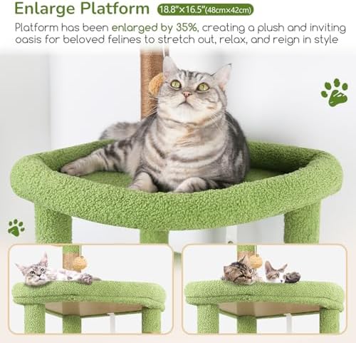 Globlazer 65in Cactus Sturdy Cat Tower - Image 2