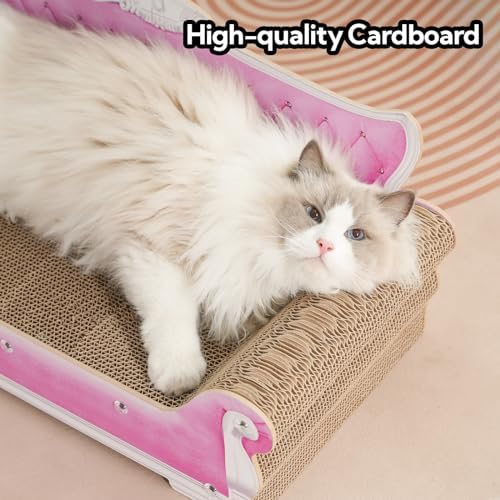 Cat Sofa Shape Scratch Pad for Large Medium Small Indoor Cats, Larger-Sized - Image 4