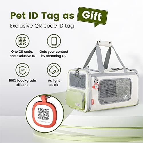 Pawaii Cat Carrier Airline Approved Expandable Breathable Safety Leash - Image 2