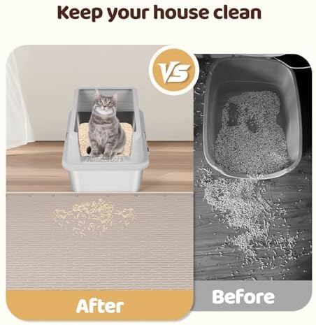 Silicone Cat Litter Mat for Litter Box 70”x45” Large Cat Mat - Image 5