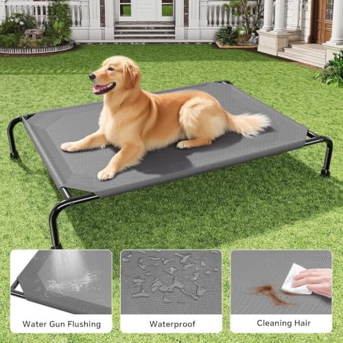 Simple Trending Raised Dog Bed for Large Dogs, Waterproof XL Dog Cot - Image 3
