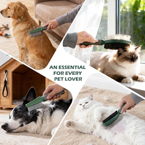 2PCS Pet Grooming Brush and Deshedding Comb Tools - Image 6