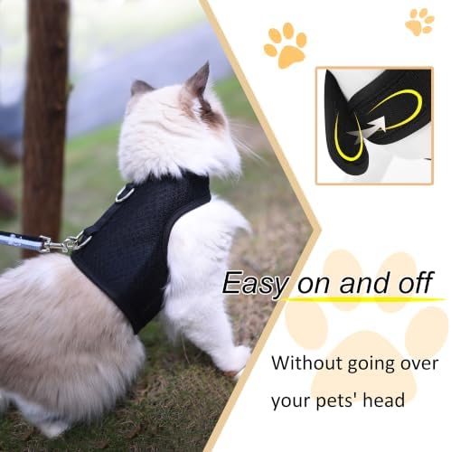 Cat Harness and Leash Set for Walking Escape Proof, Extra Large - Image 4