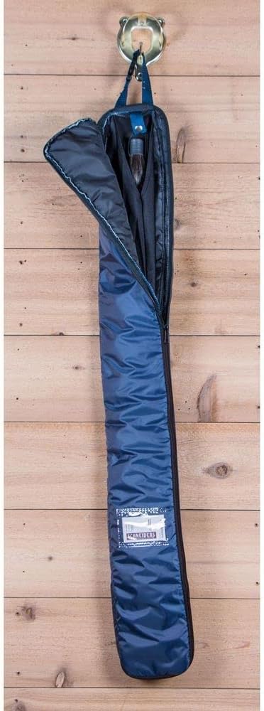 Dura-Tech Deluxe Fake Horse Tail Bag | Protects Fake Horse Tail | Full-Length Zipper | Tangle-Free Lycra Sleeve | Secure Tail Fastener | Handy ID Pocket | Color Navy