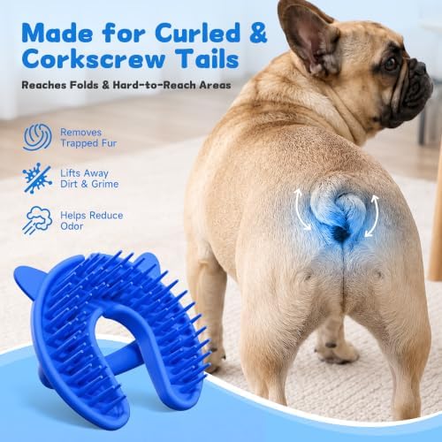 Silicone Nub Brush – Corkscrew Tail Dog Brush - Image 2