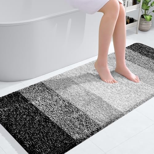 OLANLY Bathroom Runner Rug 54x24, Extra Soft Absorbent Microfiber Bath Rugs by OLANLY