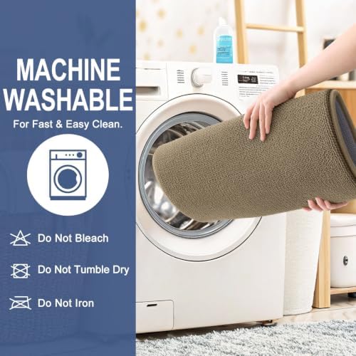 OLANLY Memory Foam Bathroom Runner Rug 47x17, Absorbent Long Bath Mat - Image 6
