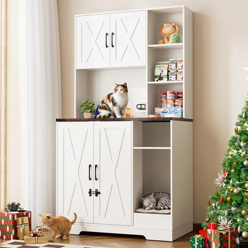 71Inches Tall Cat Litter Box Enclosure by jiteentarou