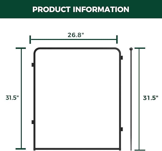FXW Homeplus Unleashed Indoor Dog Playpen - Stress-Free and Safe Play, Heavy Duty 32 Inch 2 Acrylic Panels Dog Pen for Small and Medium Dogs, Black│Patented