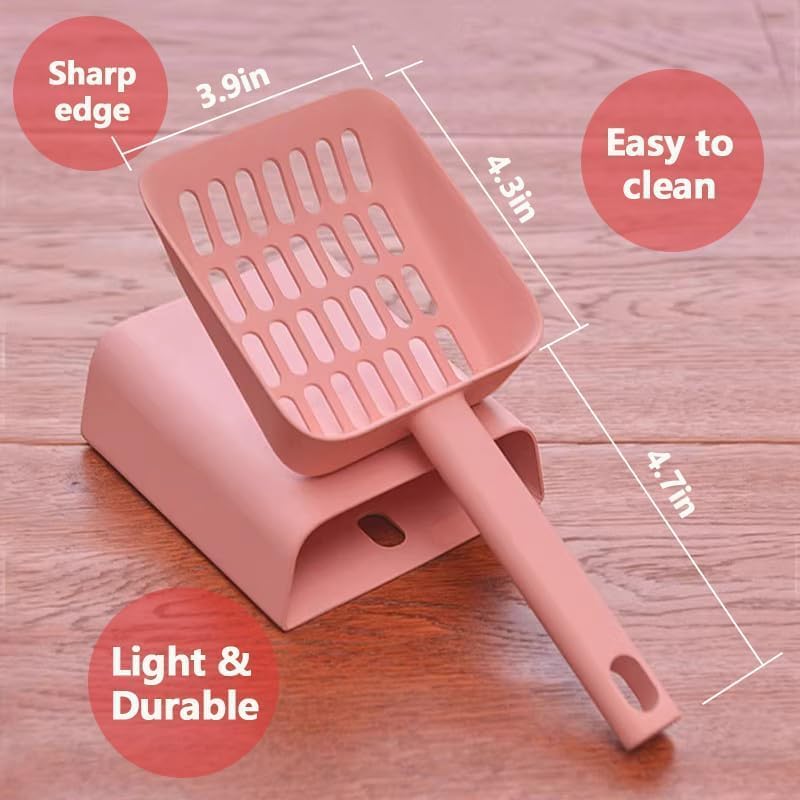 Cat Litter Scoop with Holder，Cat Scooper - Image 3