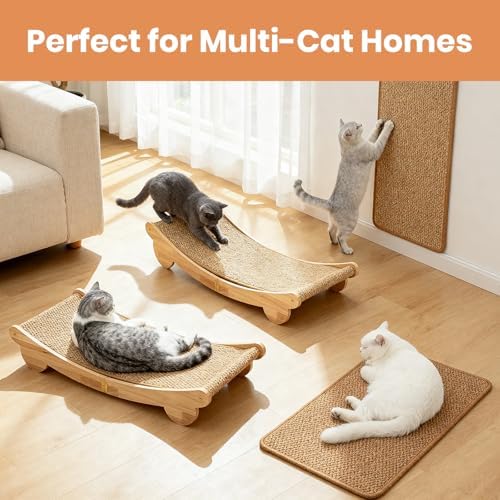 Extra Large 31.5" Cat Scratcher Bed & Mat Set - Image 5