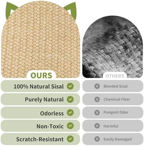 HOTEAGLE Cat Scratcher Bed for Indoor Cats, Upgraded Thicken Support Rods - Image 3