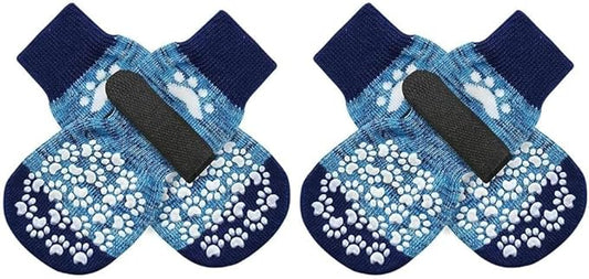 EXPAWLORER Anti Slip Dog Socks to Prevent Licking Paws, Dog Shoes for Hot Pavement, Dog Booties for Small Medium Large Senior Dogs, Traction Control Boots & Paw Protectors for Hardwood Floors