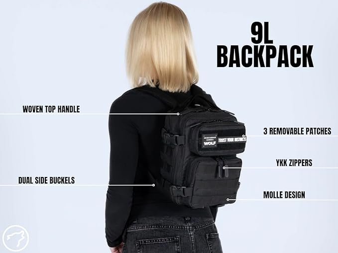 WOLFpak 9L Backpack Mini (Alpha Black)