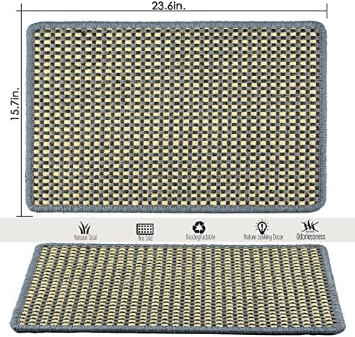 Cat Scratching Mat, 23.6 x 15.7inch Sisal Cat Scratchers - Image 2