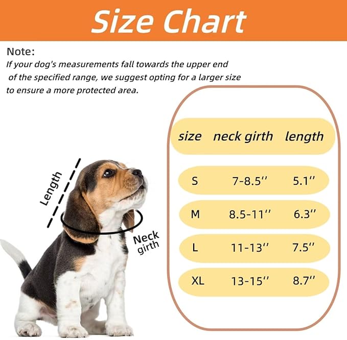 Soft Dog Cone Collar for Dogs After Surgery, Adjustable Dog Recovery Cone Collar for Medium Small Puppy Dogs and Cats to Stop Licking (Watermelon M)